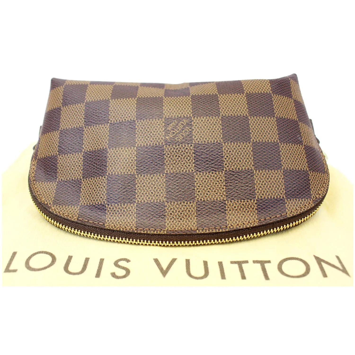 LOUIS VUITTON Damier Ebene Pochette Cosmetic Pouch