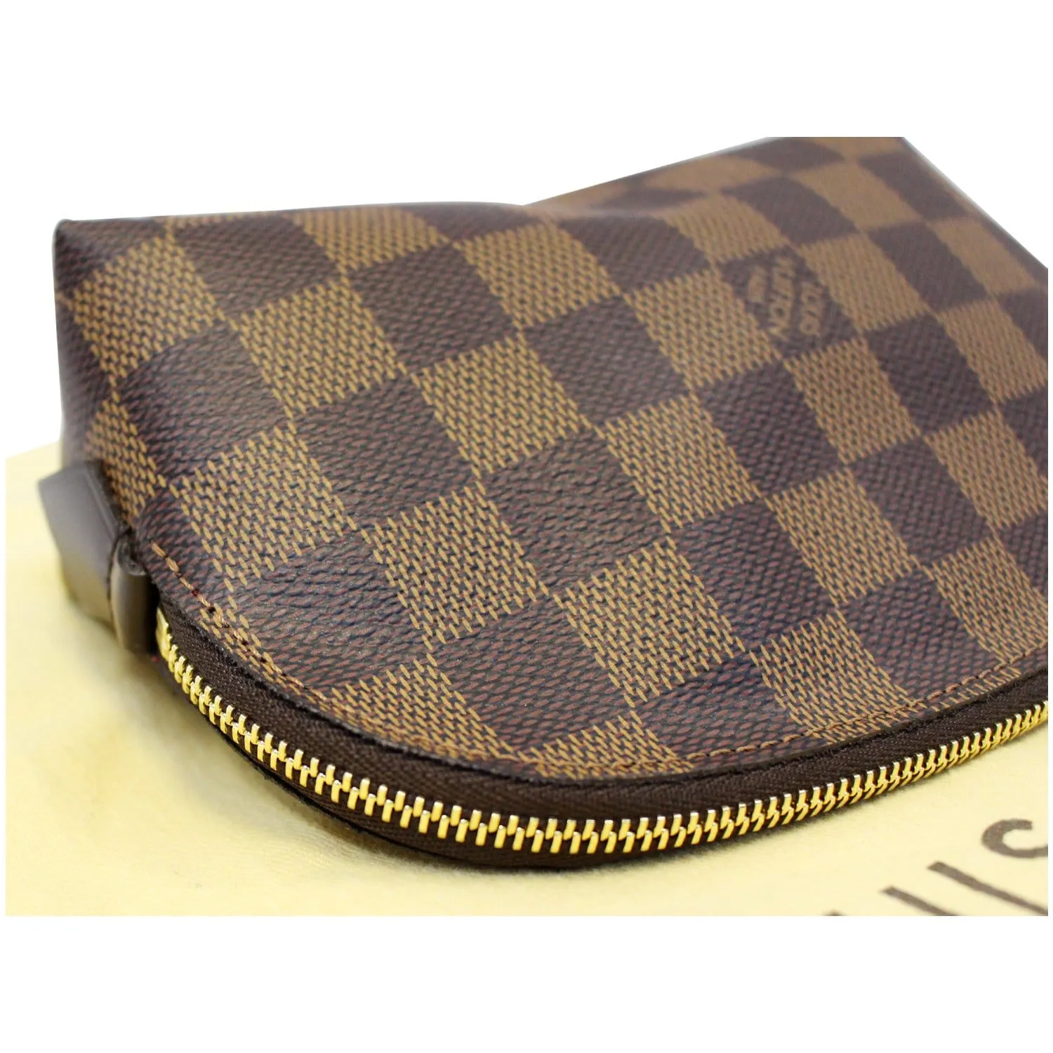 LOUIS VUITTON Damier Ebene Pochette Cosmetic Pouch