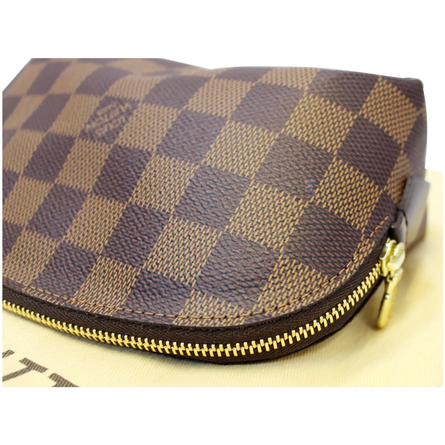 LOUIS VUITTON Damier Ebene Pochette Cosmetic Pouch
