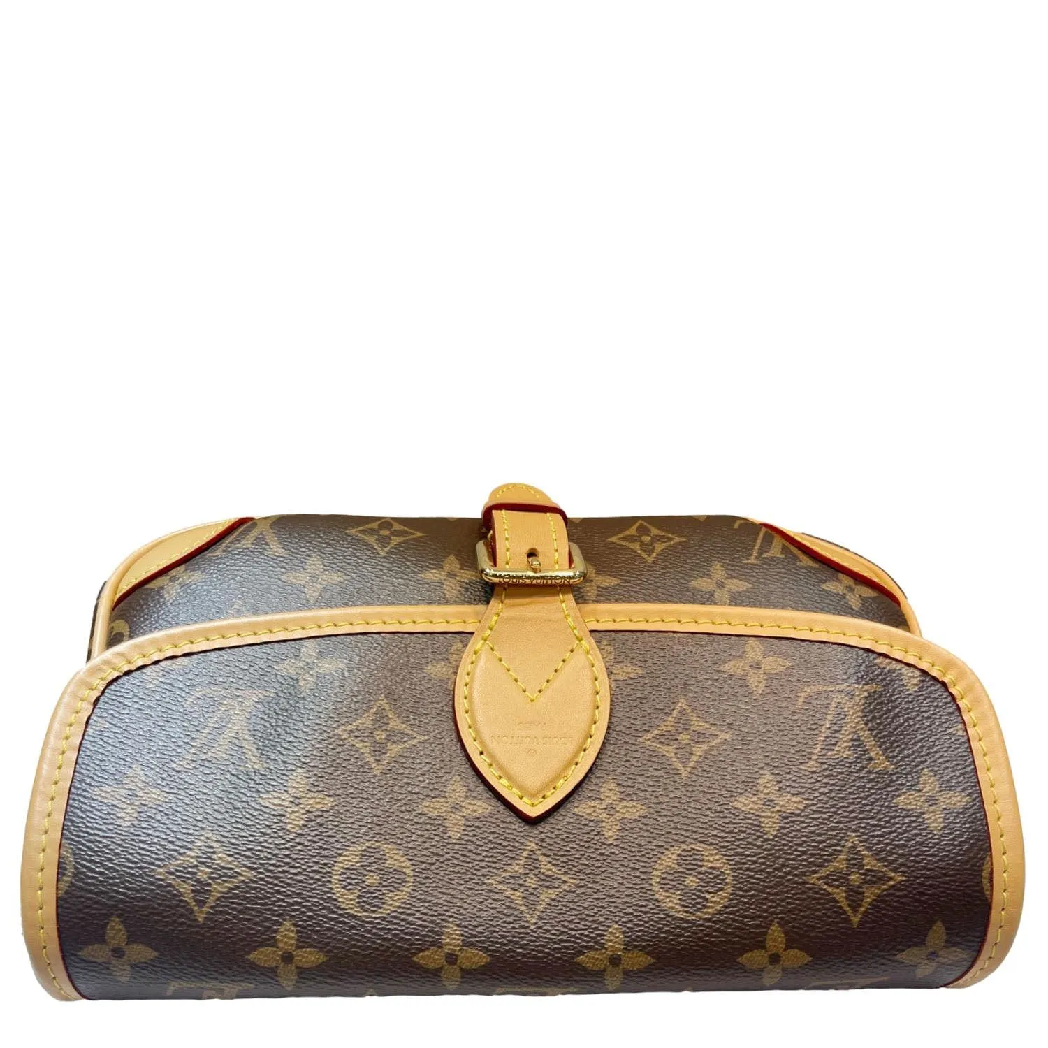 LOUIS VUITTON Diane Monogram Canvas Crossbody Bag Brown