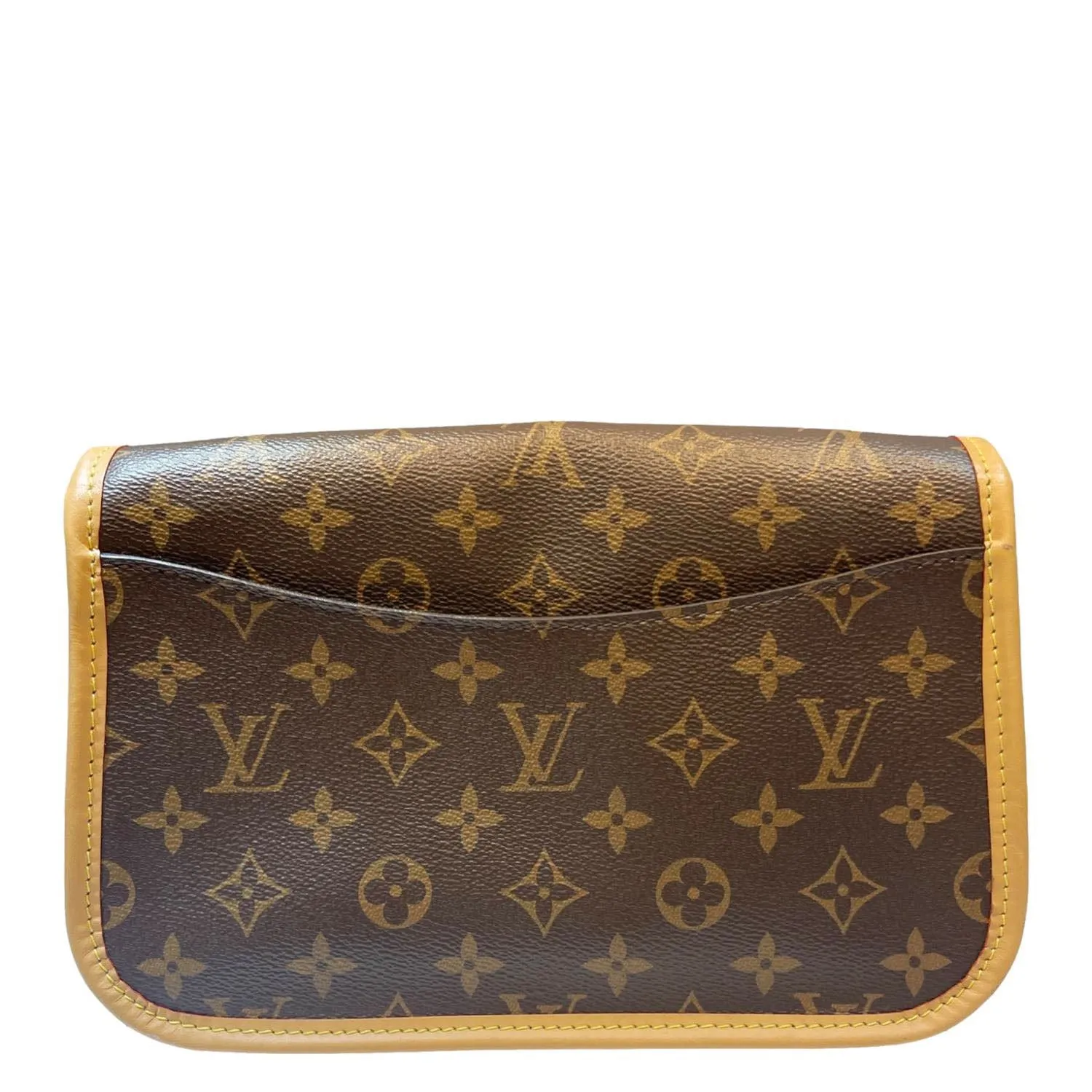 LOUIS VUITTON Diane Monogram Canvas Crossbody Bag Brown