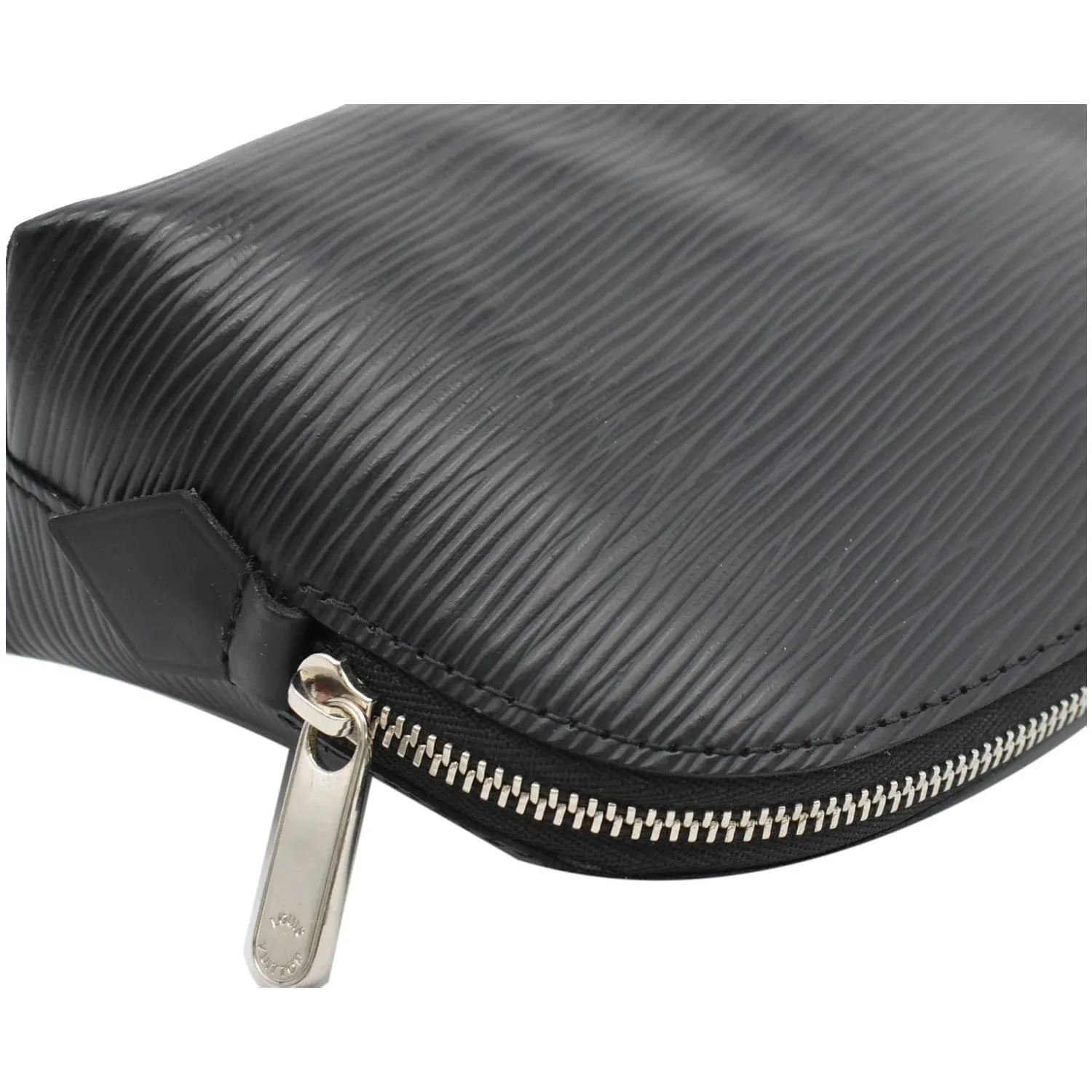 LOUIS VUITTON Epi Leather Pochette Cosmetic Pouch Black