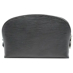 LOUIS VUITTON Epi Leather Pochette Cosmetic Pouch Black