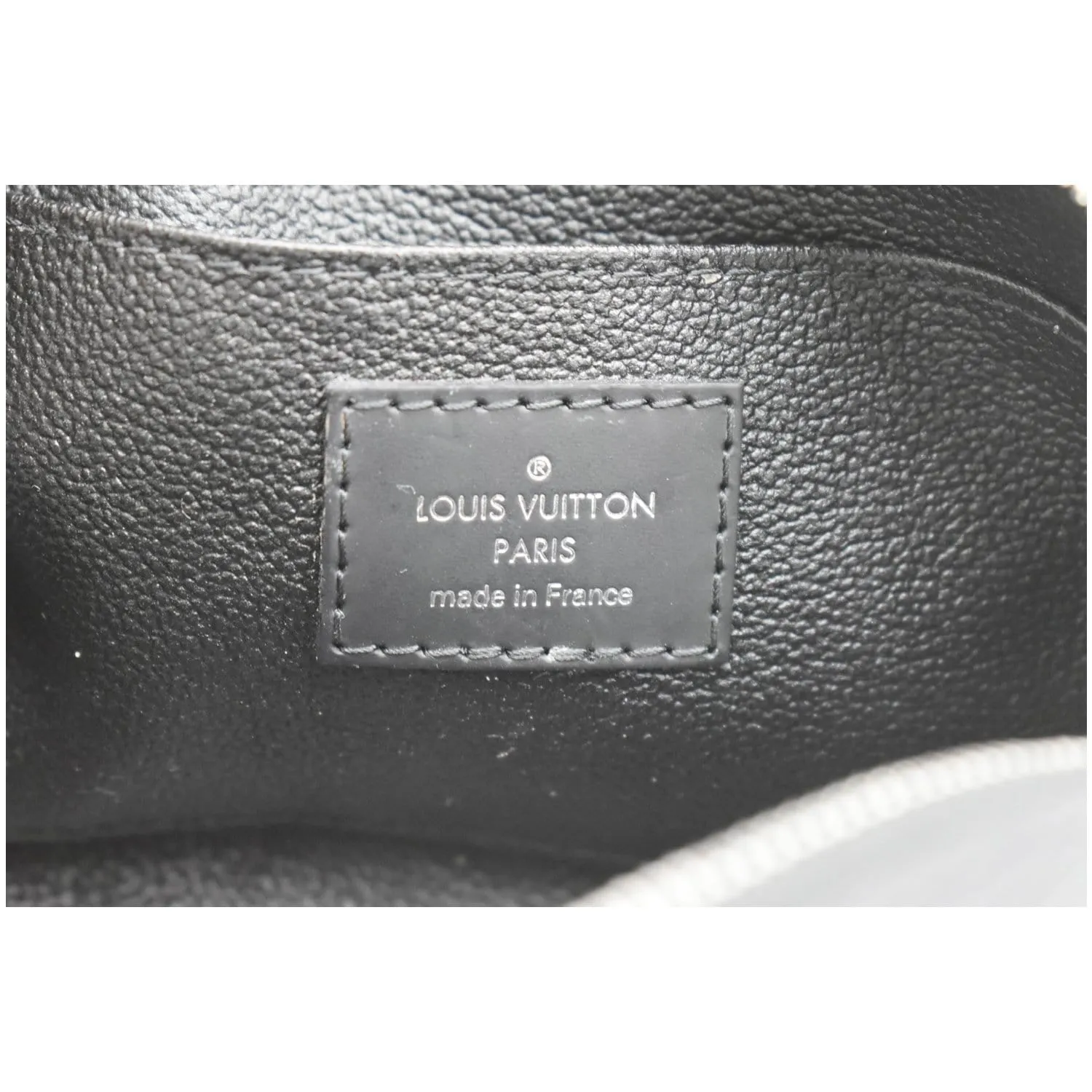 LOUIS VUITTON Epi Leather Pochette Cosmetic Pouch Black