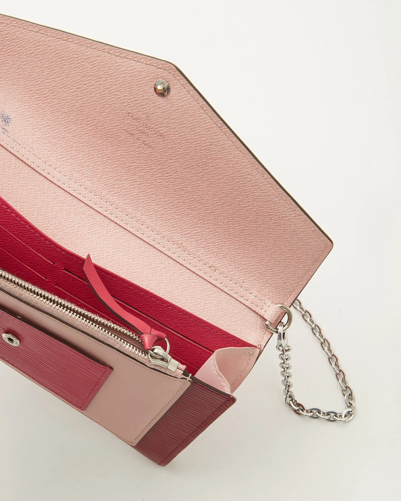 Louis Vuitton Epi Tri Color Wallet On Chain