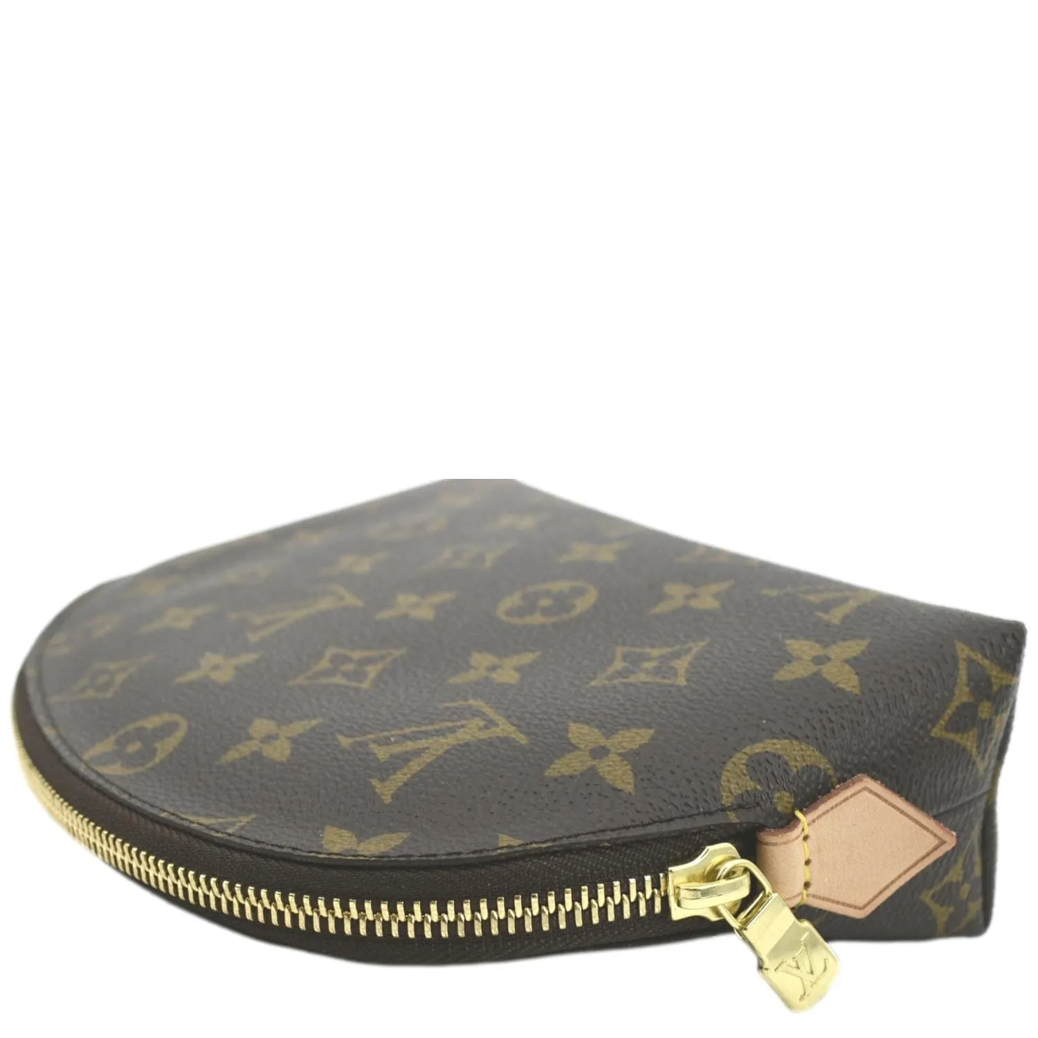 LOUIS VUITTON Monogram Canvas Cosmetic Pouch Brown