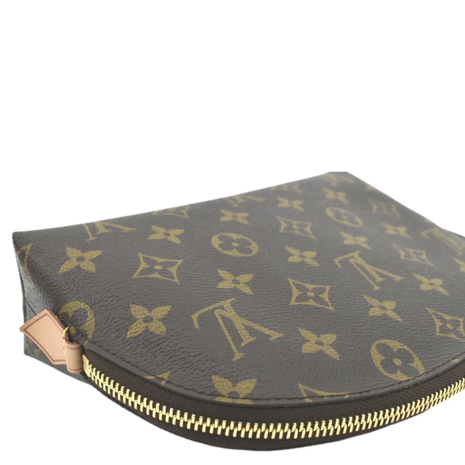 LOUIS VUITTON Monogram Canvas Cosmetic Pouch Brown