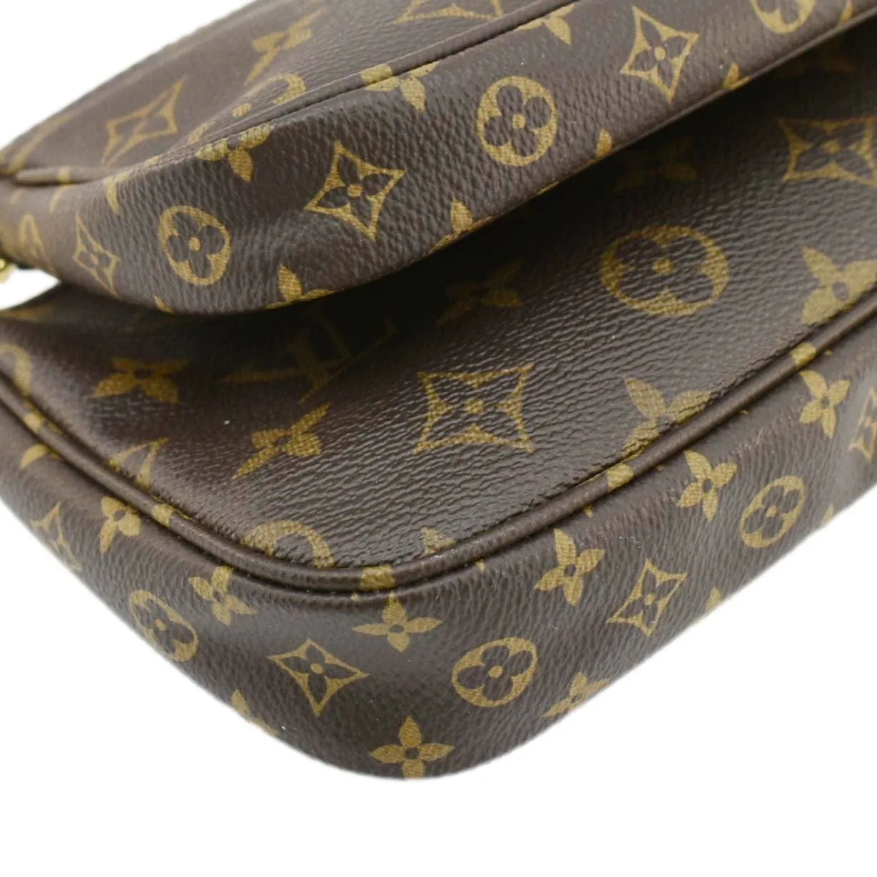 LOUIS VUITTON Multi Pochette Accessoires Monogram Canvas Crossbody Bag Brown