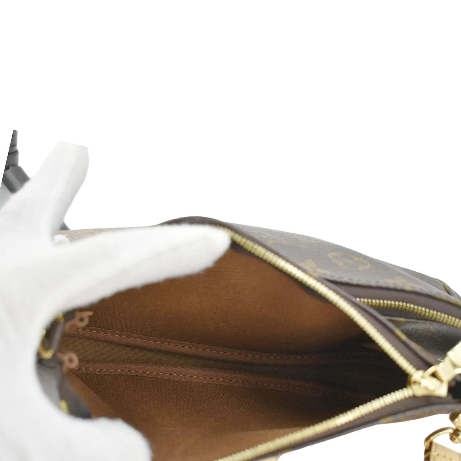 LOUIS VUITTON Multi Pochette Accessoires Monogram Canvas Crossbody Bag Brown