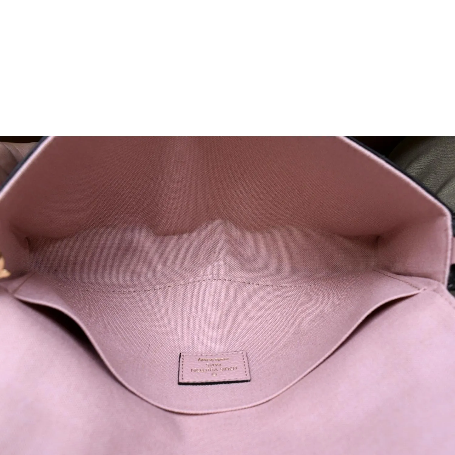 LOUIS VUITTON Pochette Felicie Monogram Leather Chain Wallet Pink