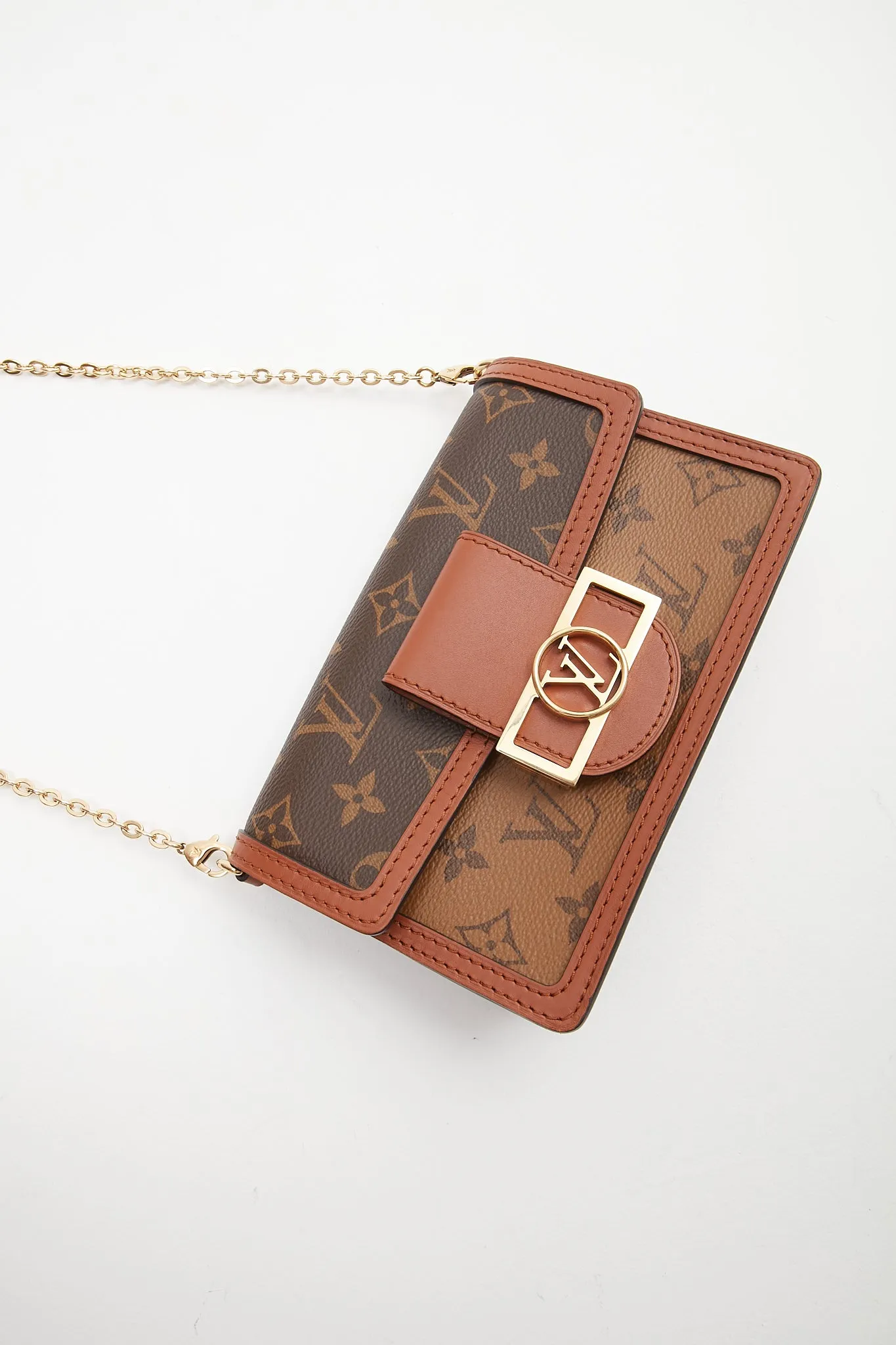 Louis Vuitton Reverse Monogram Canvas Dauphine Wallet On Chain