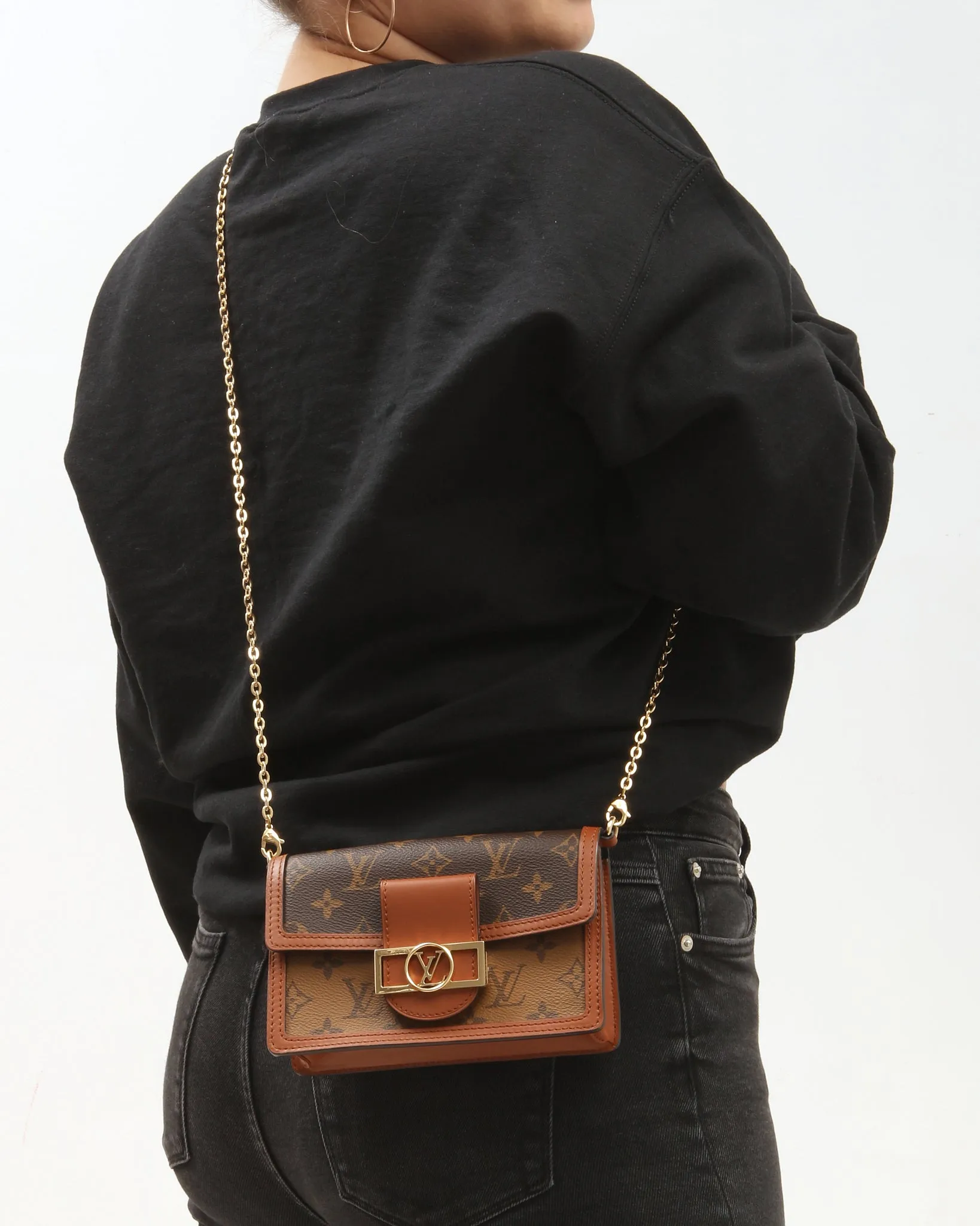 Louis Vuitton Reverse Monogram Canvas Dauphine Wallet On Chain
