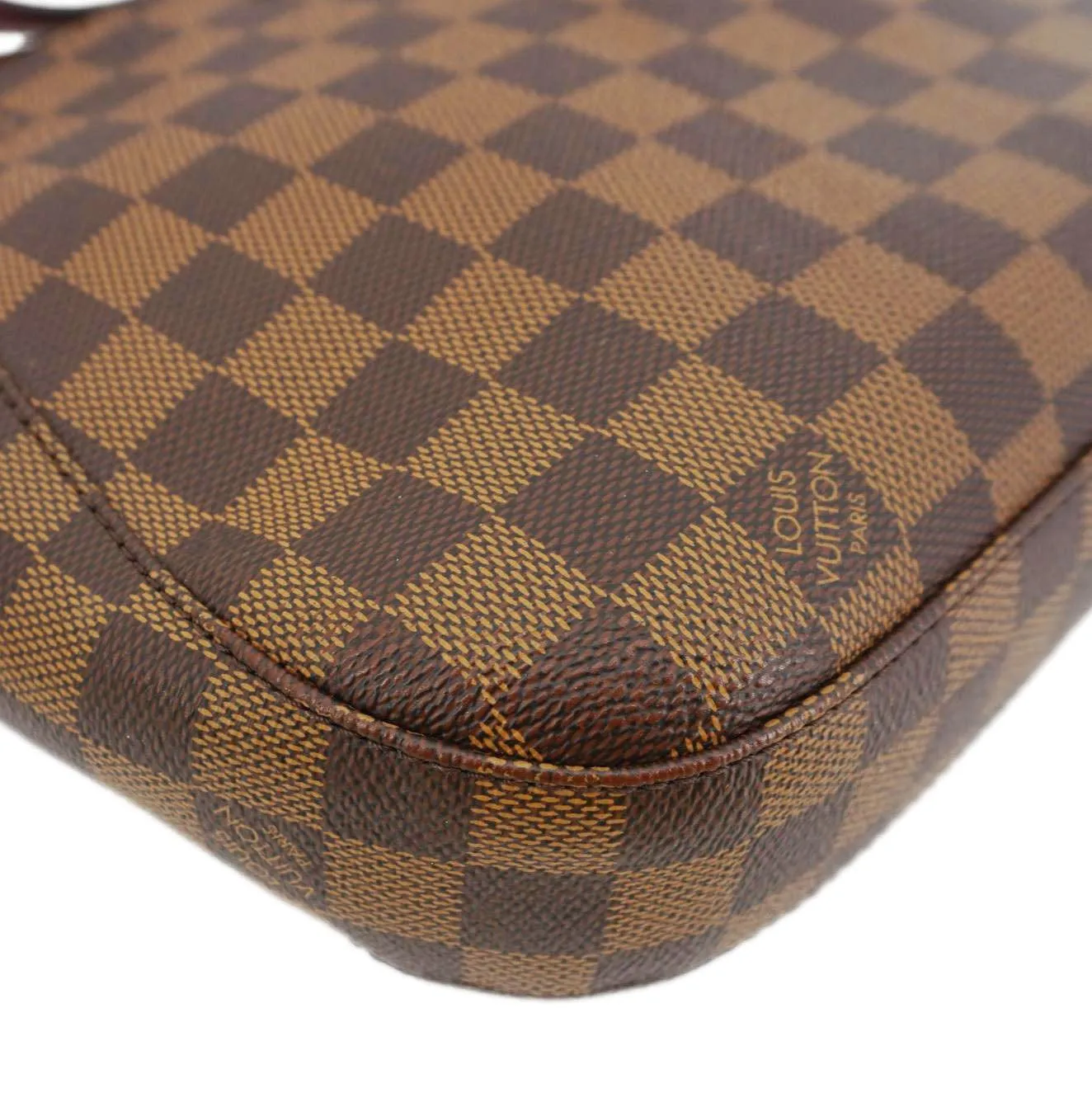 LOUIS VUITTON South Bank Besace Damier Ebene Crossbody Bag Brown