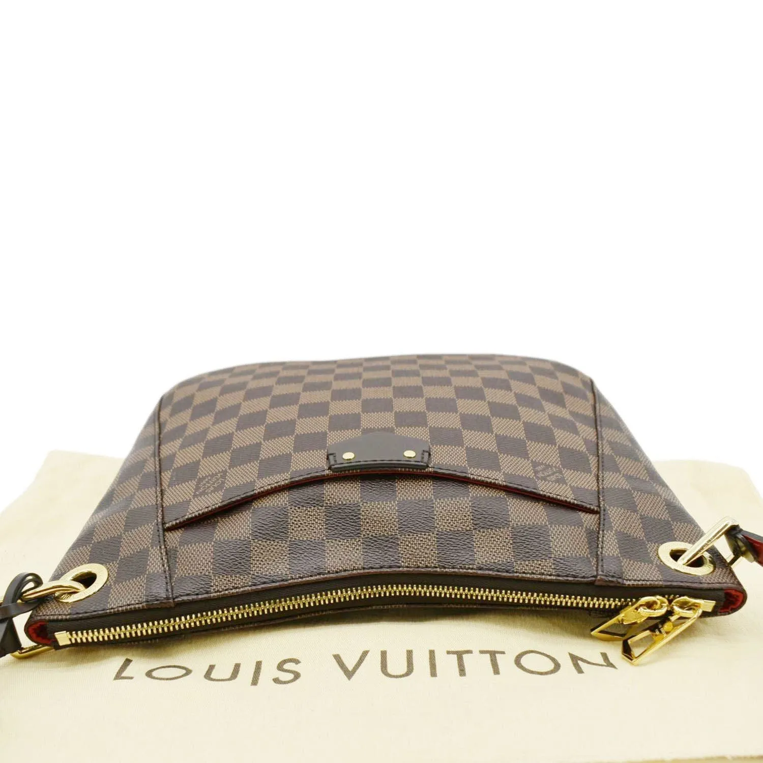 LOUIS VUITTON South Bank Besace Damier Ebene Crossbody Bag Brown
