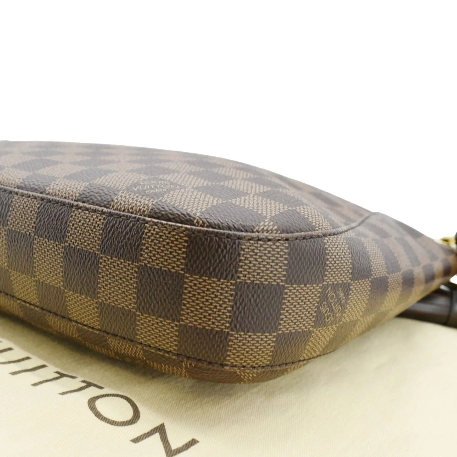 LOUIS VUITTON South Bank Besace Damier Ebene Crossbody Bag Brown