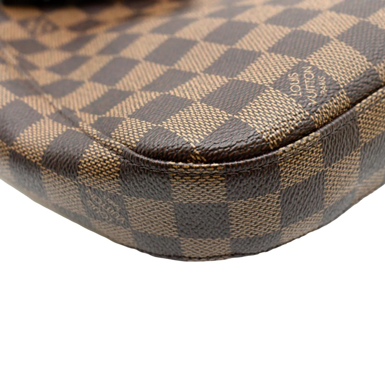 LOUIS VUITTON South Bank Besace Damier Ebene Crossbody Bag Brown