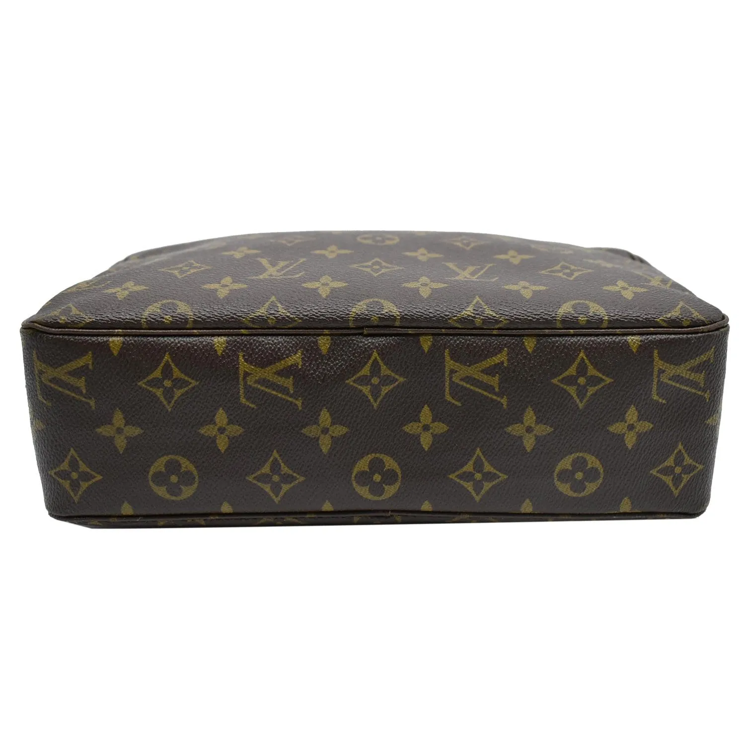 LOUIS VUITTON Trousse Toiletry 28 Monogram Canvas Cosmetic Bag Brown