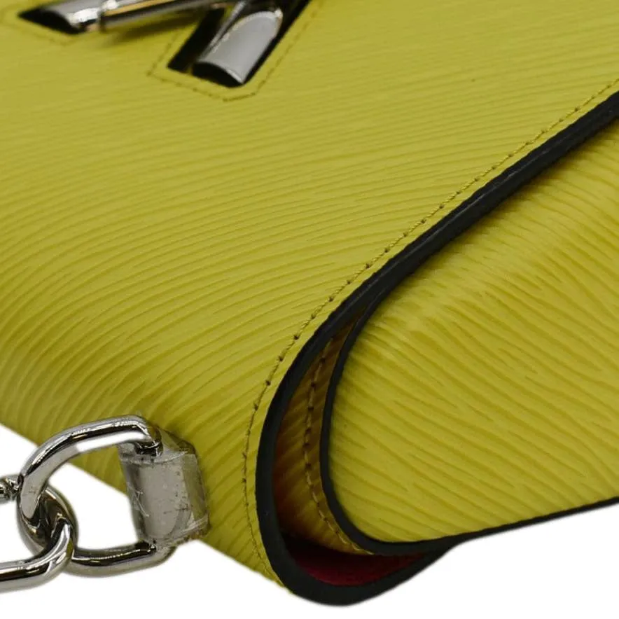 LOUIS VUITTON Twist PM Epi Leather Crossbody Bag Yellow