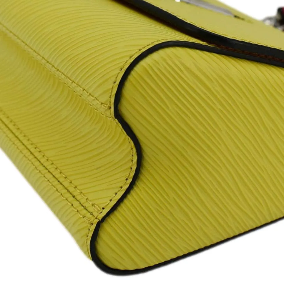 LOUIS VUITTON Twist PM Epi Leather Crossbody Bag Yellow