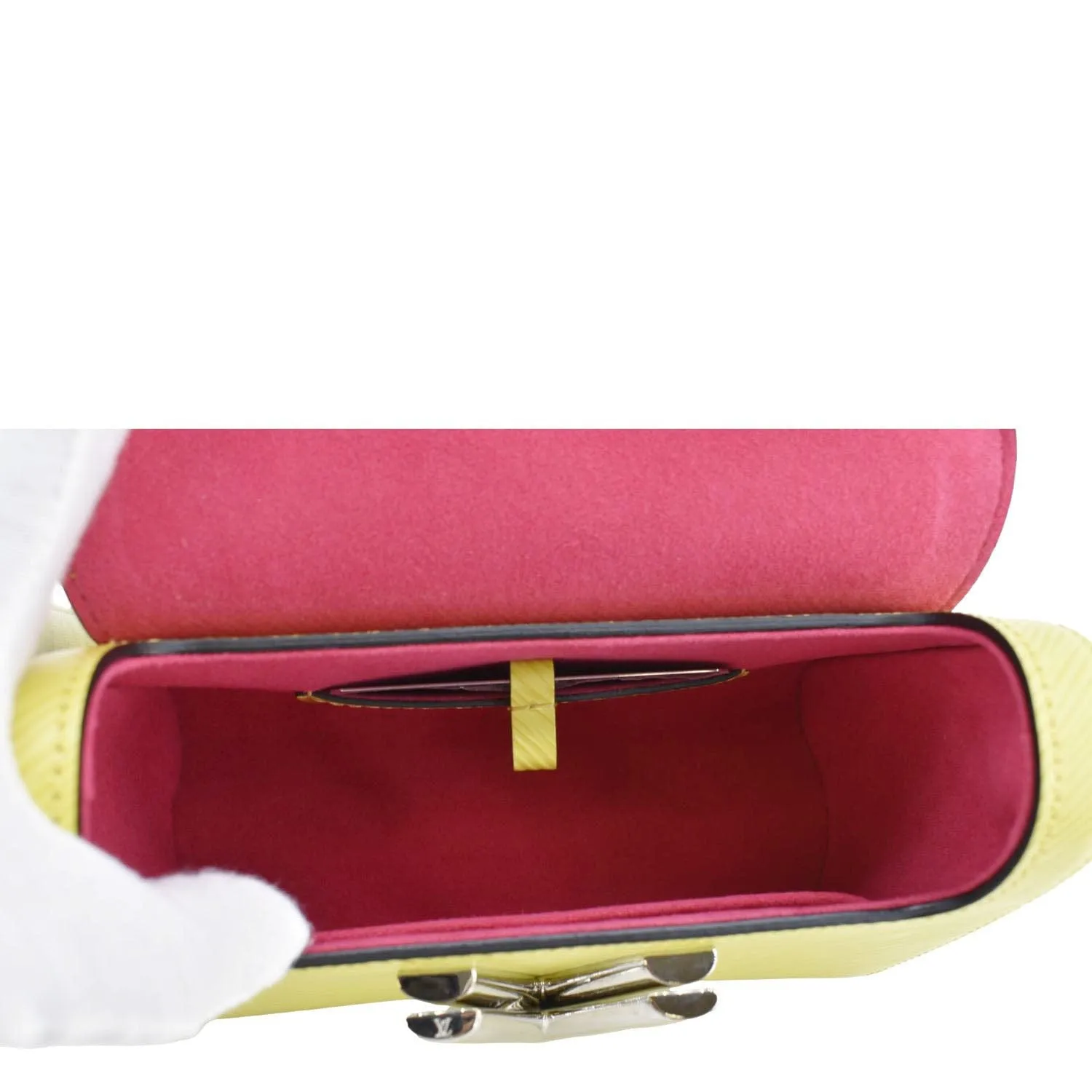 LOUIS VUITTON Twist PM Epi Leather Crossbody Bag Yellow