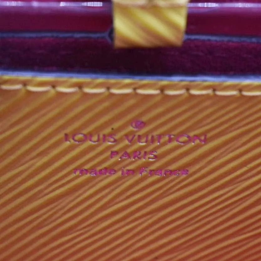 LOUIS VUITTON Twist PM Epi Leather Crossbody Bag Yellow