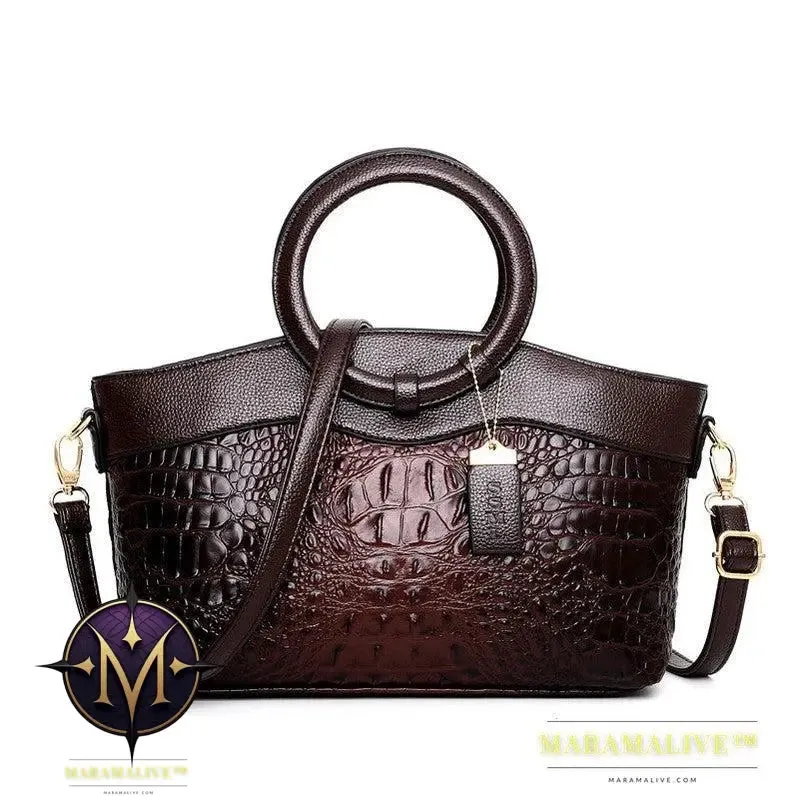 Luxury Handbags Women Bags Designer Crocodile Woman Leather