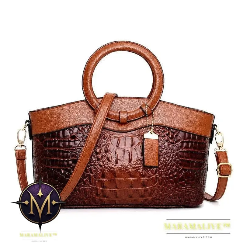 Luxury Handbags Women Bags Designer Crocodile Woman Leather