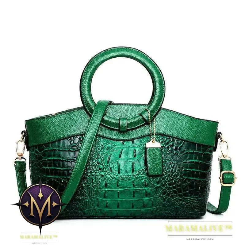 Luxury Handbags Women Bags Designer Crocodile Woman Leather