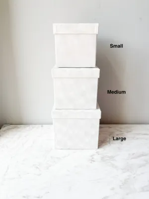 Luxury Velvet Square Flower Box with Lid