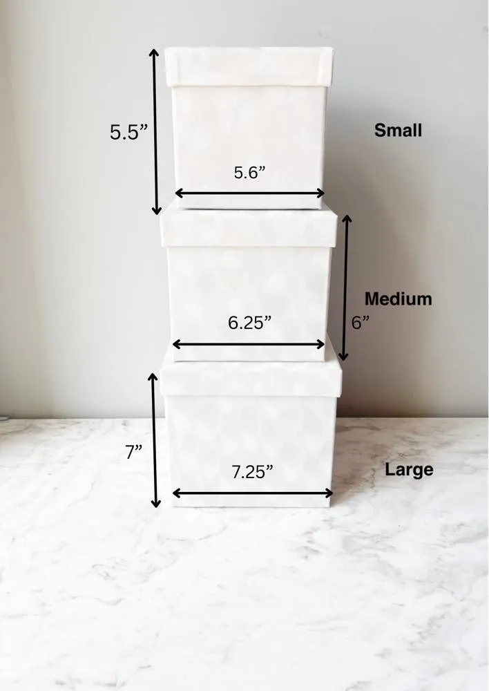 Luxury Velvet Square Flower Box with Lid