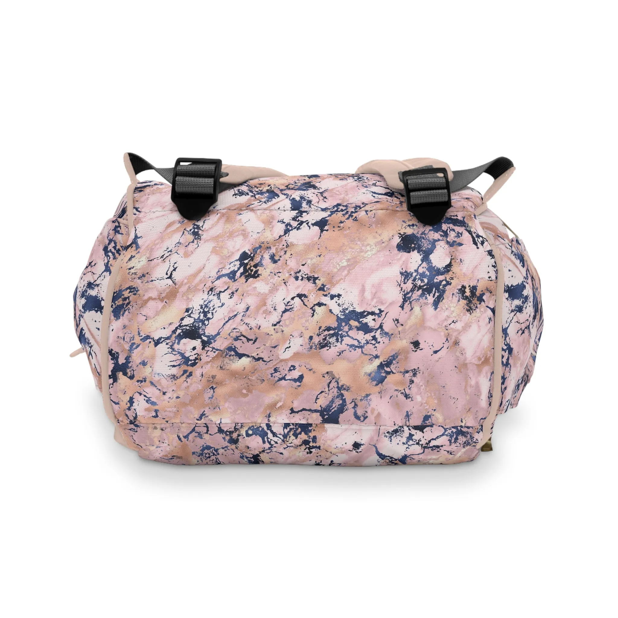 Marble Diaper Backpack - Multifunctional & Durable Nappy Bag with Elegant Marble Patterns, Perfect for Stylish Parents