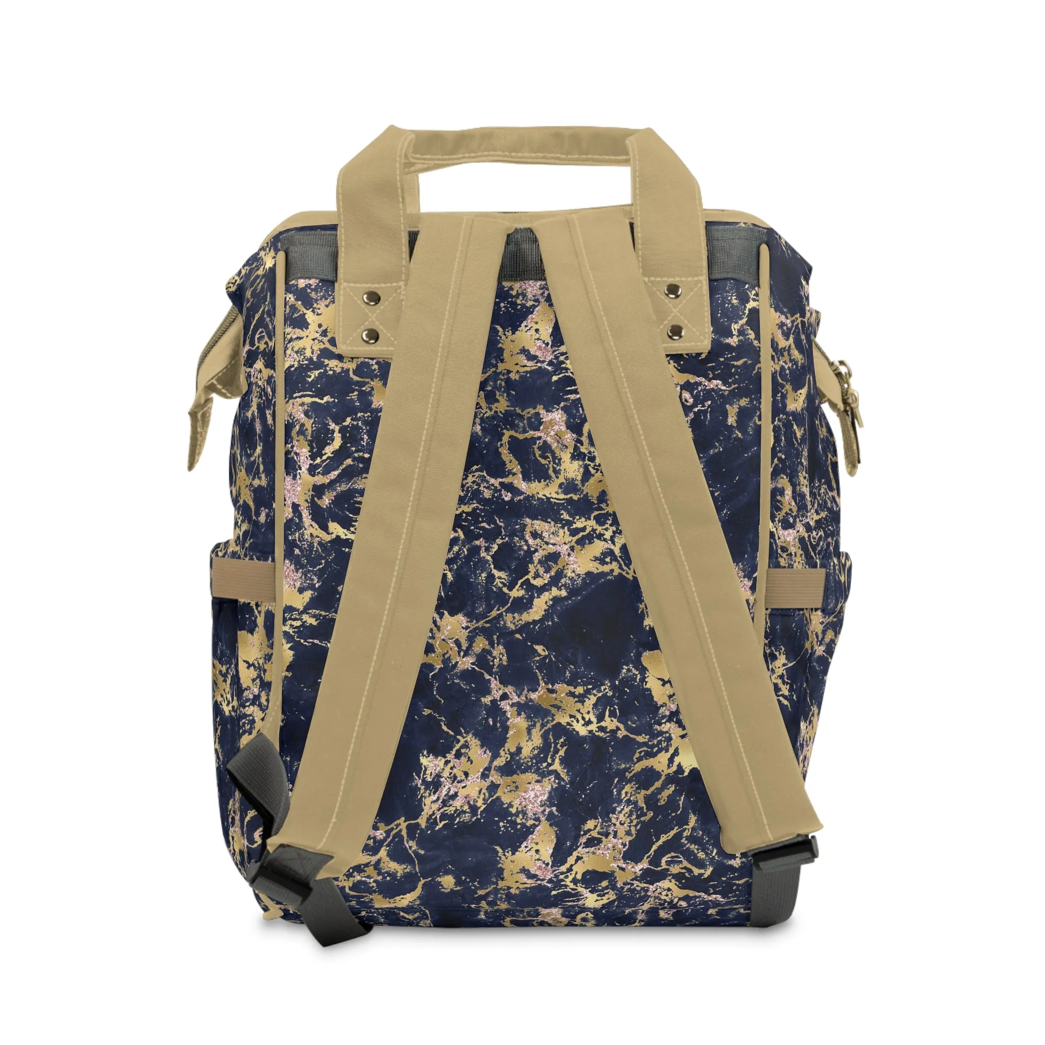 Marble Diaper Backpack - Multifunctional & Durable Nappy Bag with Elegant Marble Patterns, Perfect for Stylish Parents