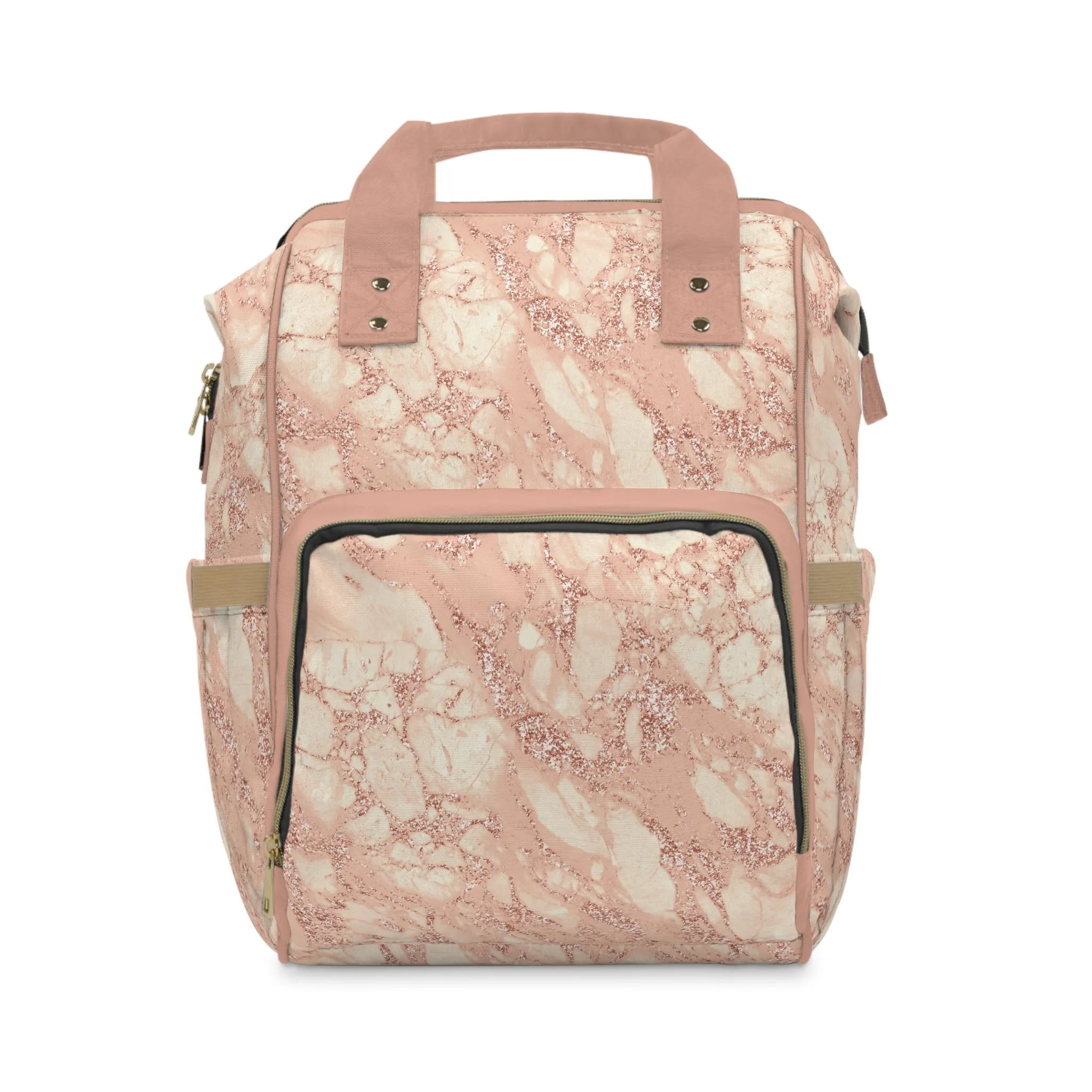 Marble Diaper Backpack - Multifunctional & Durable Nappy Bag with Elegant Marble Patterns, Perfect for Stylish Parents