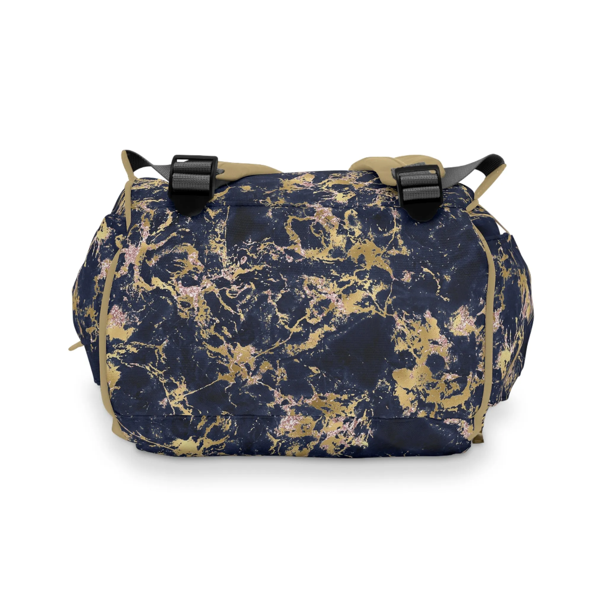 Marble Diaper Backpack - Multifunctional & Durable Nappy Bag with Elegant Marble Patterns, Perfect for Stylish Parents
