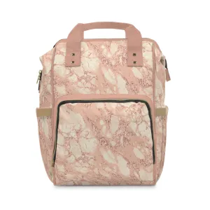 Marble Diaper Backpack - Multifunctional & Durable Nappy Bag with Elegant Marble Patterns, Perfect for Stylish Parents