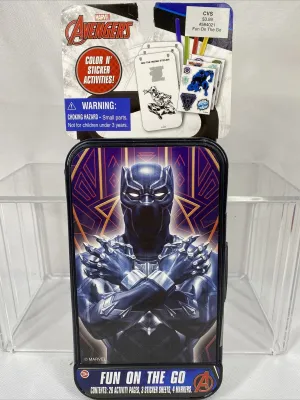 Marvel Avengers Fun on the Go Color & Stickers Activity In Travel Case