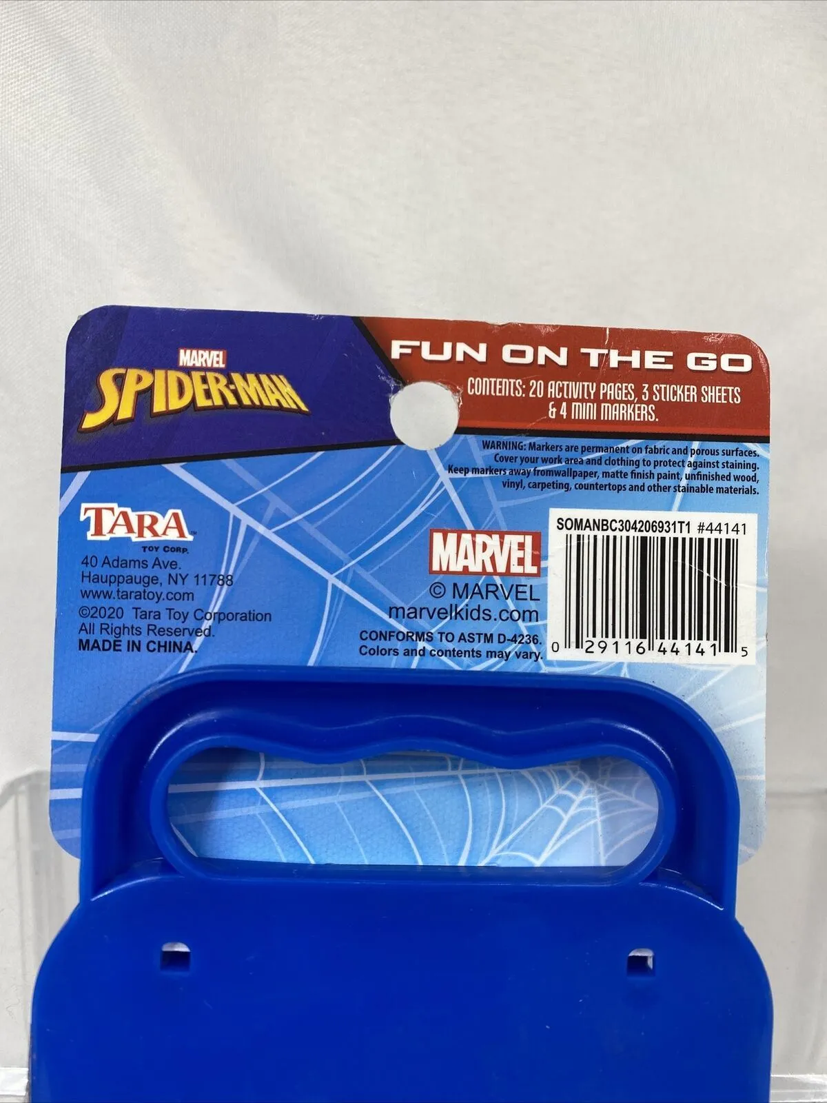 Marvel SPIDER-MAN Fun on the Go Color & Stickers Activity In Travel Case