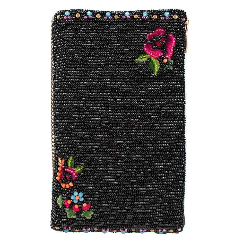 Mary Frances Crown Me Crossbody Phone Bag Black Hand bag NEW
