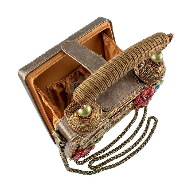 Mary Frances Time of Your Life Beaded Top Handle Clock Handbag Bag Multi New