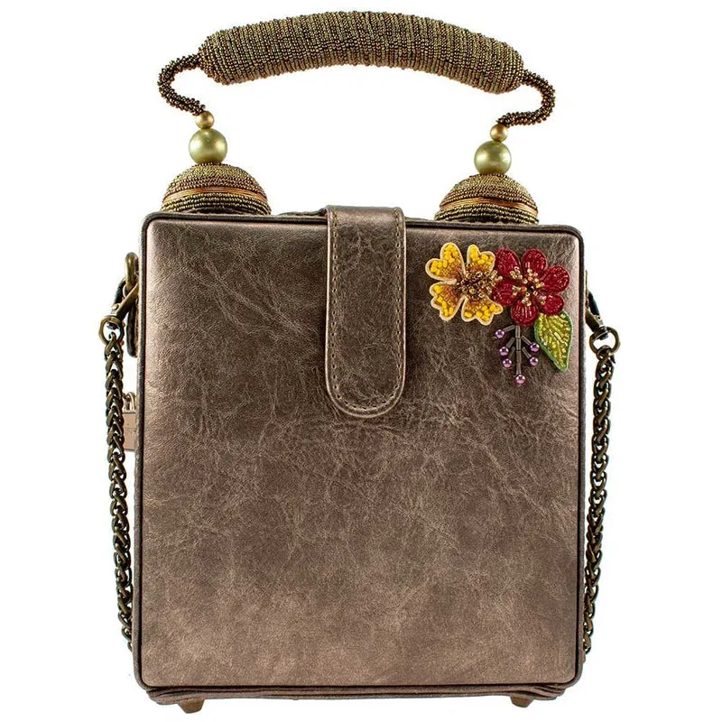 Mary Frances Time of Your Life Beaded Top Handle Clock Handbag Bag Multi New