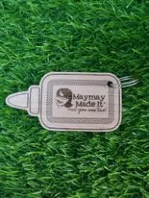 Maymay Made It Glue Bottle Key Chain {C313}