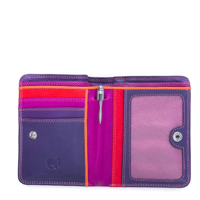 Medium Zip Wallet in Sangria Multi
