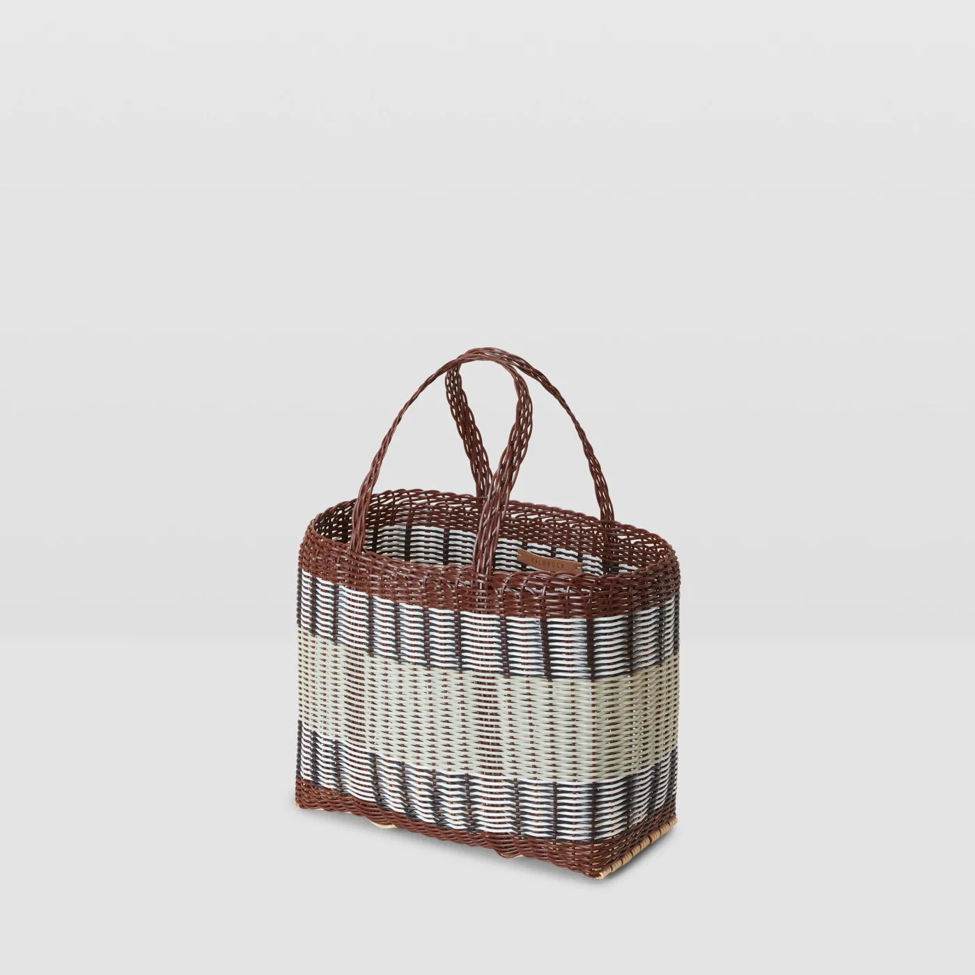 Mercado Bag Small in Chocolate   Palm