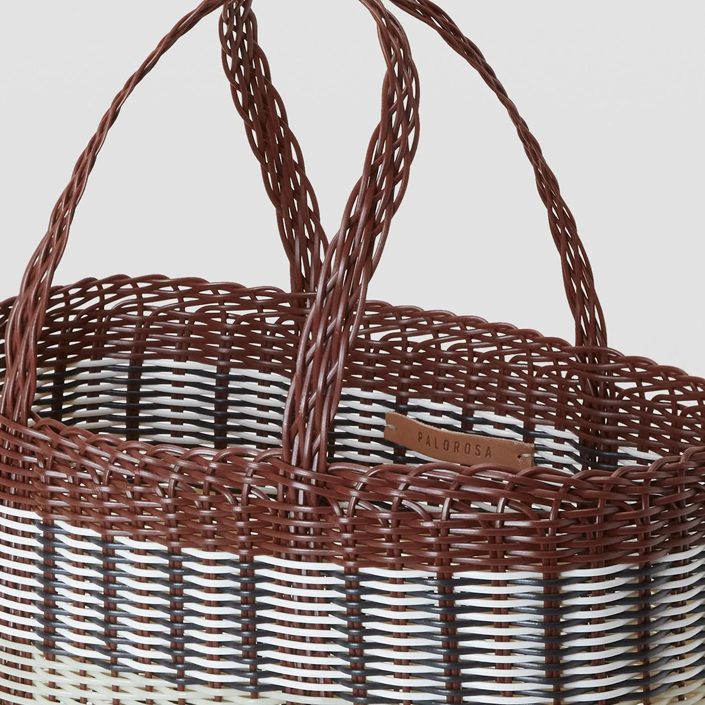 Mercado Bag Small in Chocolate   Palm