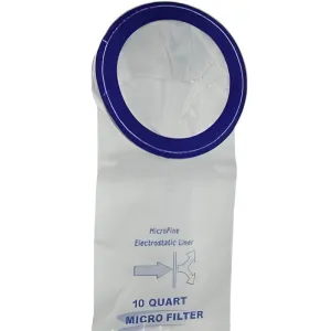 Mercury 10 Qt. Backpack Vacuum Replacement Bags - Pack of 10 10-0006