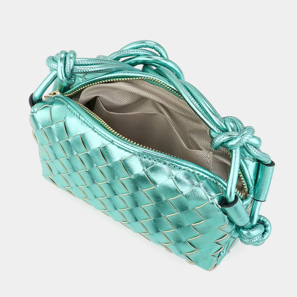 Metallic Weaved Crossbody Bag | Gifts | FSB105011