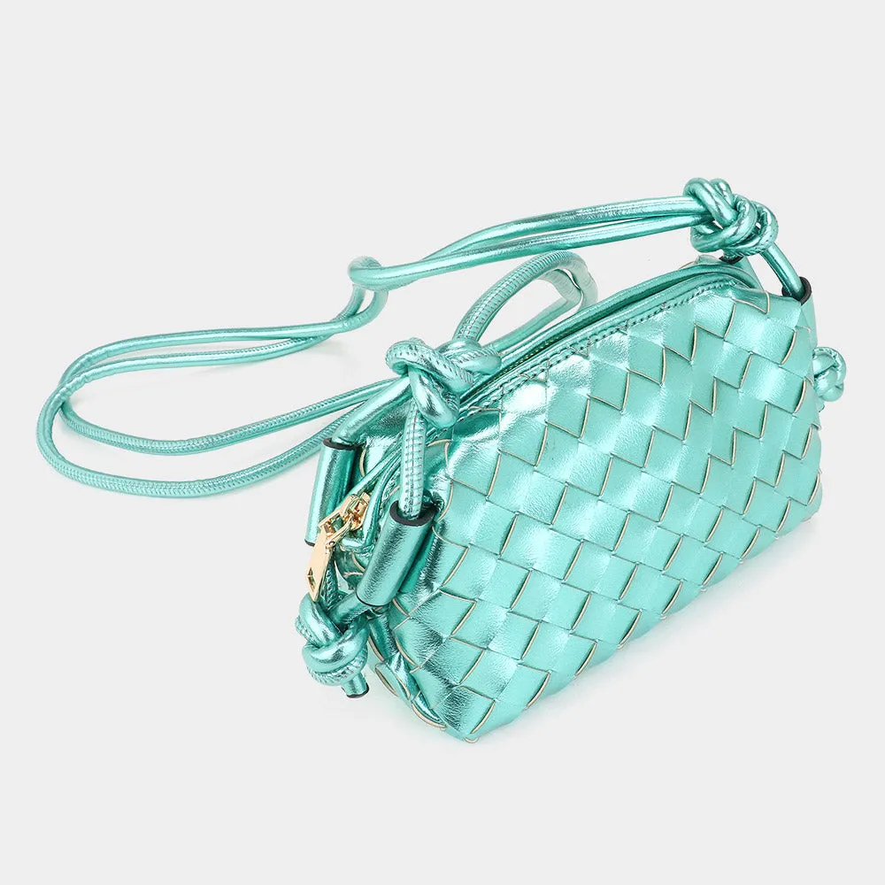 Metallic Weaved Crossbody Bag | Gifts | FSB105011