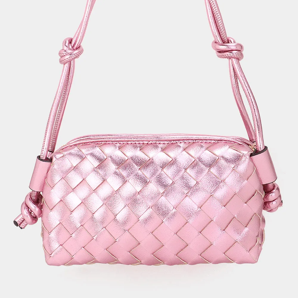 Metallic Weaved Crossbody Bag | Gifts | FSB105011
