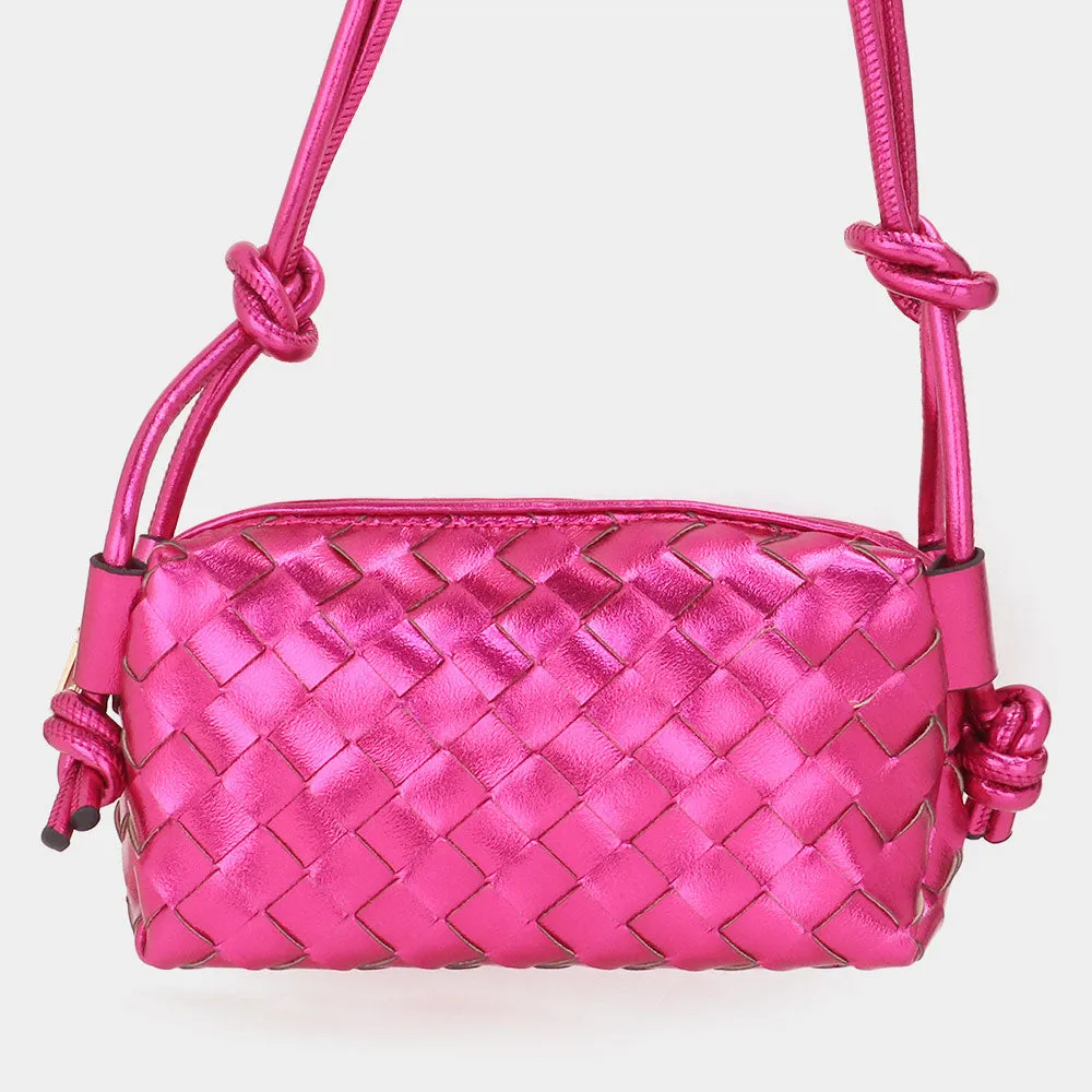 Metallic Weaved Crossbody Bag | Gifts | FSB105011