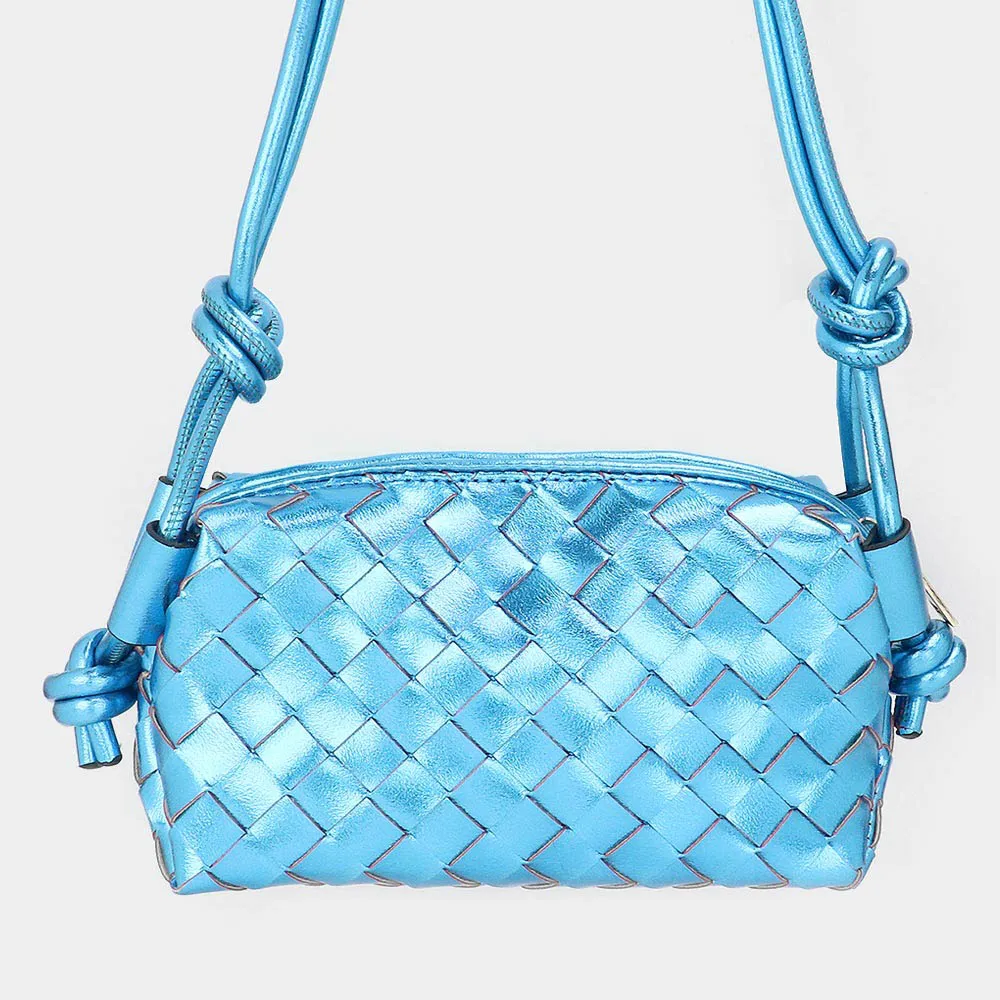 Metallic Weaved Crossbody Bag | Gifts | FSB105011
